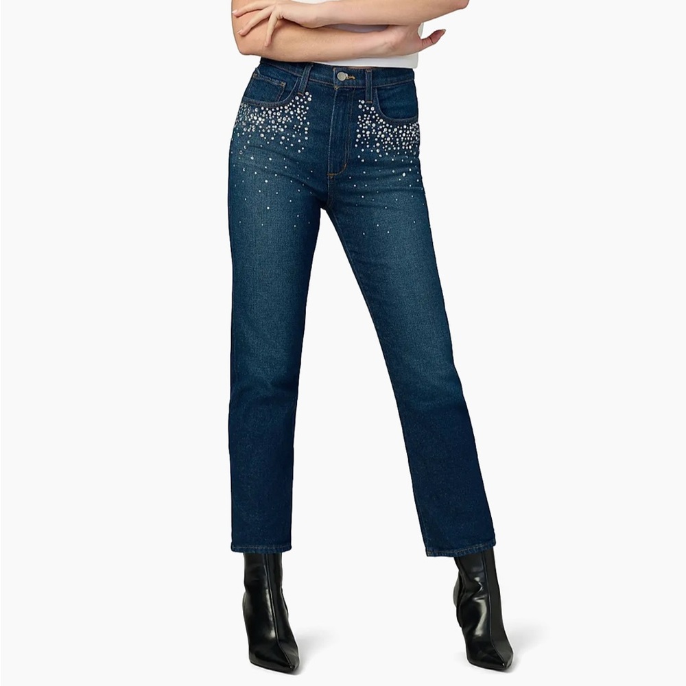 Joe's Jeans Joe's Margot Crystal-Embellished Slim Jeans